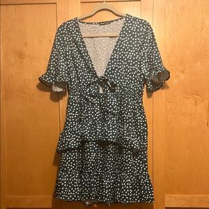 SHEIN Forest Green Star Print Women’s Dress